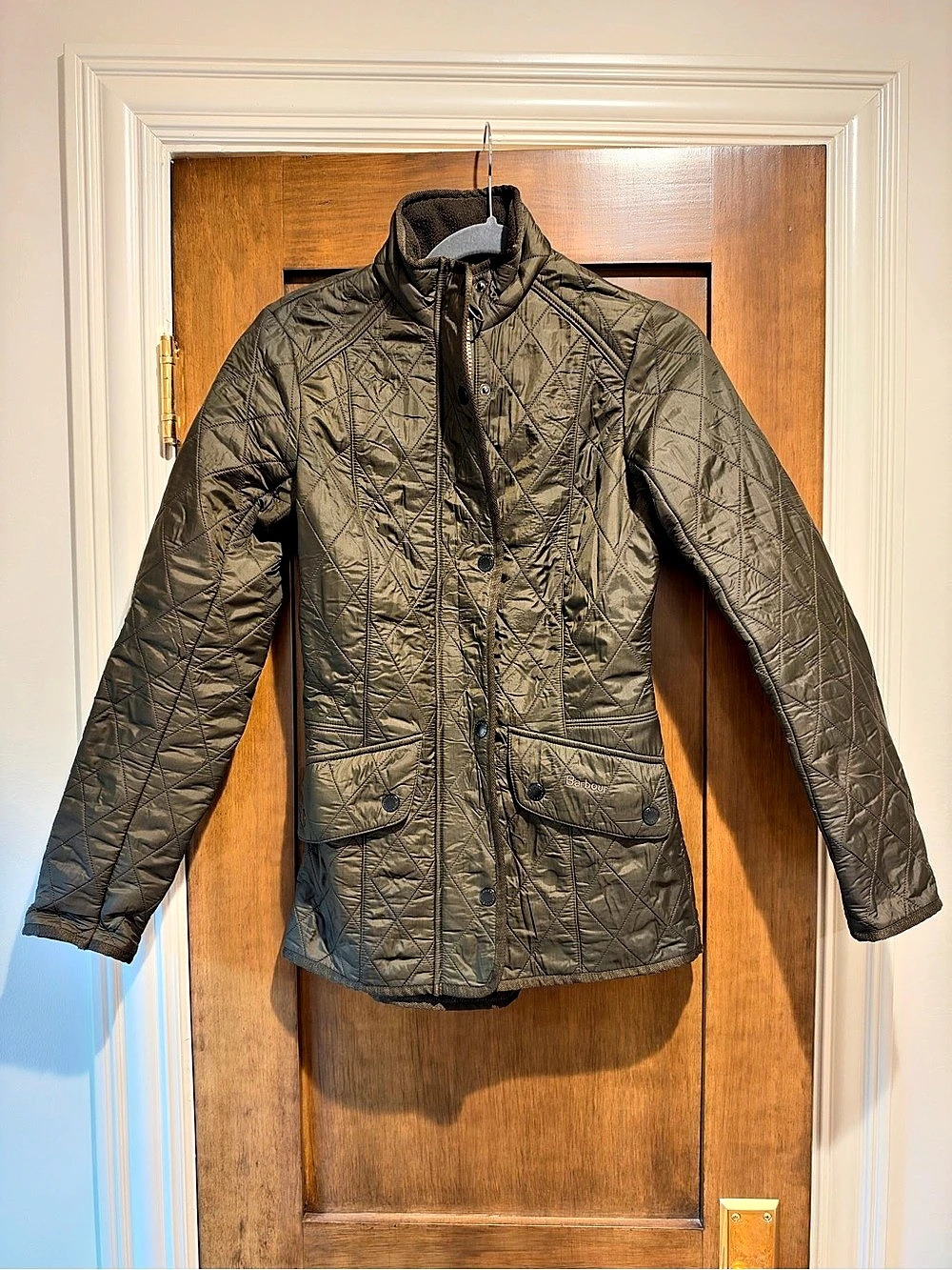 Barbour Cavalry Polarquilt Jacket Green UK 6
